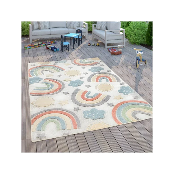 Tapis chambre enfant Arc en ciel (3 tailles) tapis enfant décoration chambre enfant
