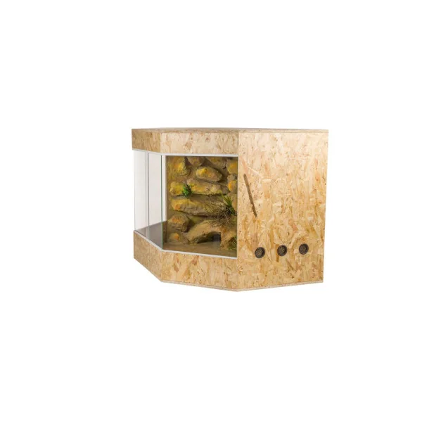 Terrarium OSB panoramique 120x80x80 cm terrarium reptile terrarium amphibiens