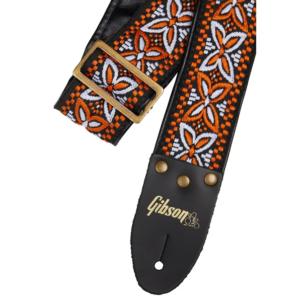 The Orange Lily Guitar Strap