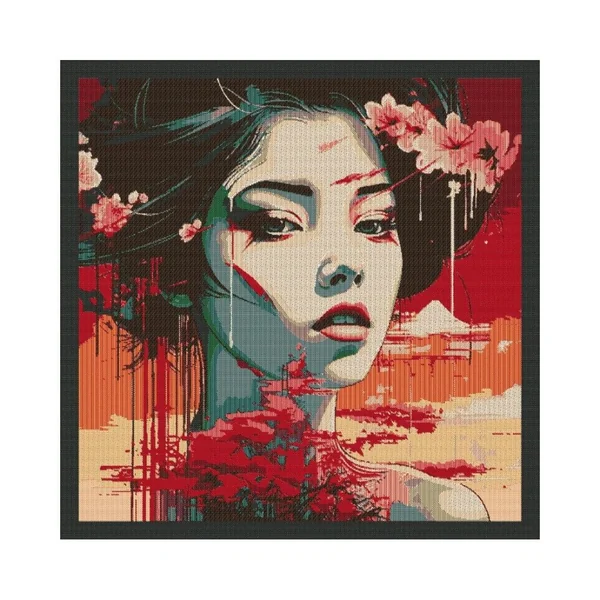 Tissu carré jacquard 48x48 katana