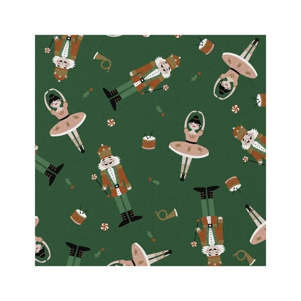 Tissu coton enfant casse noisette