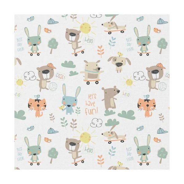 Tissu coton enfant fun
