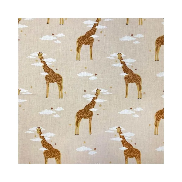 Tissu coton enfant girafe