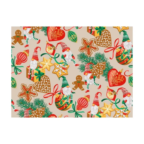 Tissu coton Noël mutin