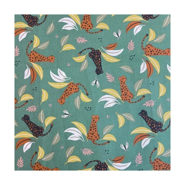 Tissu enfant coton léopards