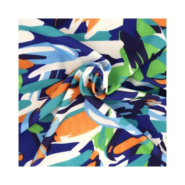 Tissu jersey motifs fleuris