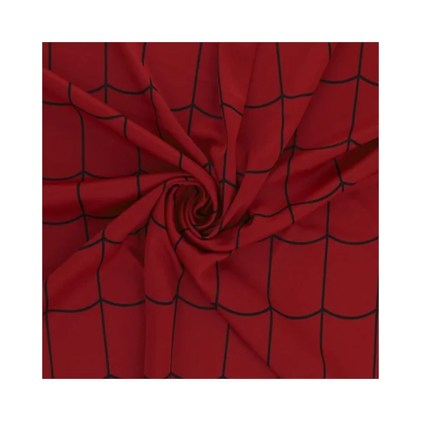 Tissu type Spider-man rouge ou / et noir