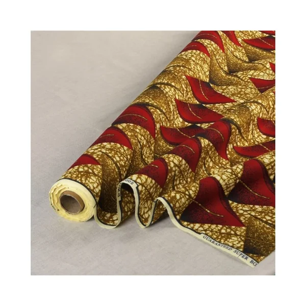 Tissu wax double face imprimé triangles