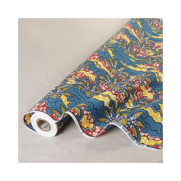 Tissu wax double face imprimé