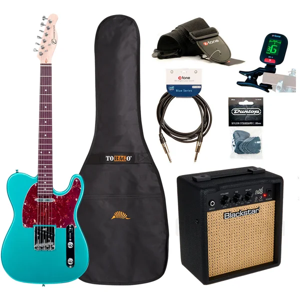 TL70 +Blackstar Debut 10E +Accessories - metallic light blue