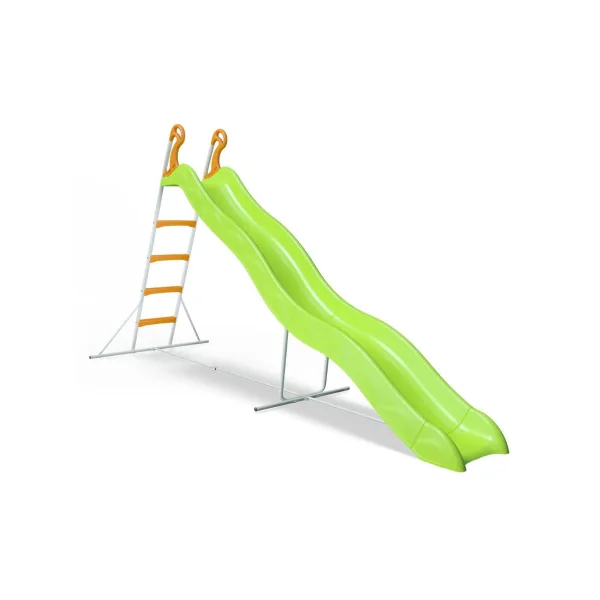 Toboggan de glisse pour enfant 3,32m GEANT Structure métallique costaud