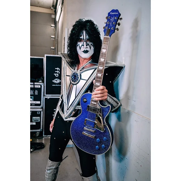 Tommy Thayer Electric Blue Les Paul Outfit Ltd - blue
