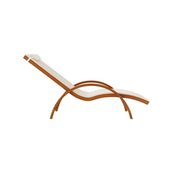 Transat de jardin 1 personne en peuplier Bain de soleil transat jardin transat extérieur chaise longue jardin