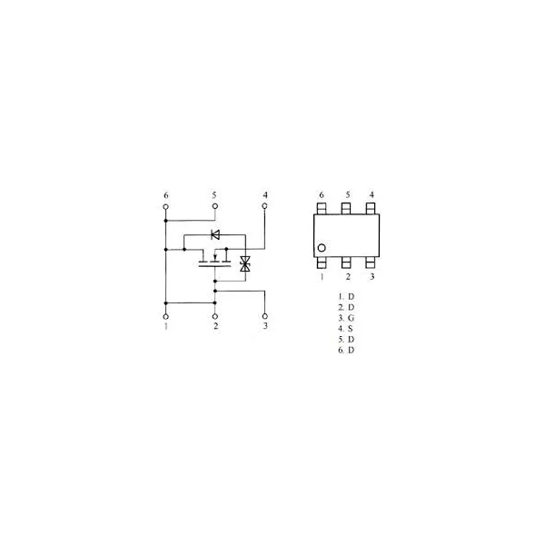 Transistor cms à effet de champ FET RTQ045N03 30V 4.5A TSMT-6