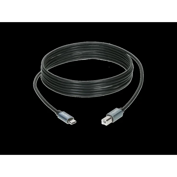 USB 2.0 Câble noir 1m, Plug C - Plug B / 480Mb, 2.5W
