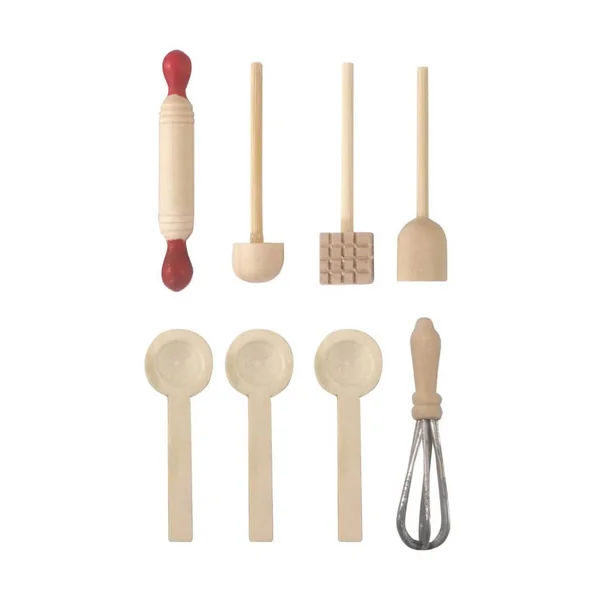 Ustensiles de cuisine miniature - 8pcs - Le monde des lutins - Rico Design