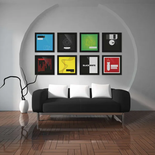 Vinyl Frame Set black