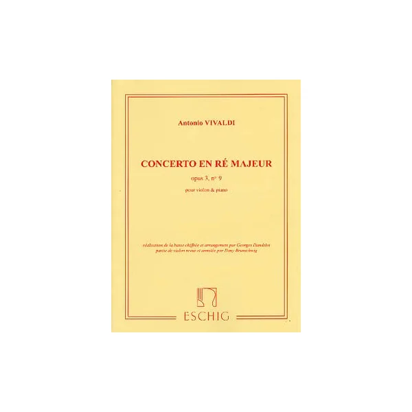 Vivaldi A. Concerto OP 3 N°9 Violon