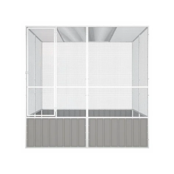 Volière de jardin en acier galvanisé 2,13x2,17x2,11m Volière métal