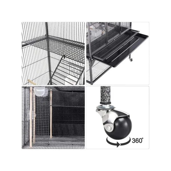 Volière rongeur avec support amovible cage chinchilla cage furet cage octodon en métal solide