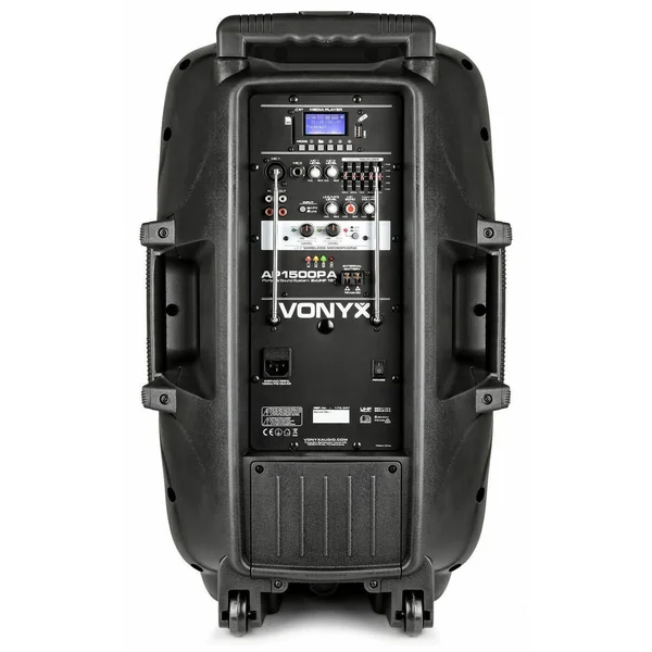 Vonyx AP1500PA Enceinte Sono Portable avec Batterie Intégrée