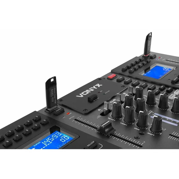Vonyx CDJ450 - Double Lecteur CD/MP3/USB/Mixeur avec Bluetooth