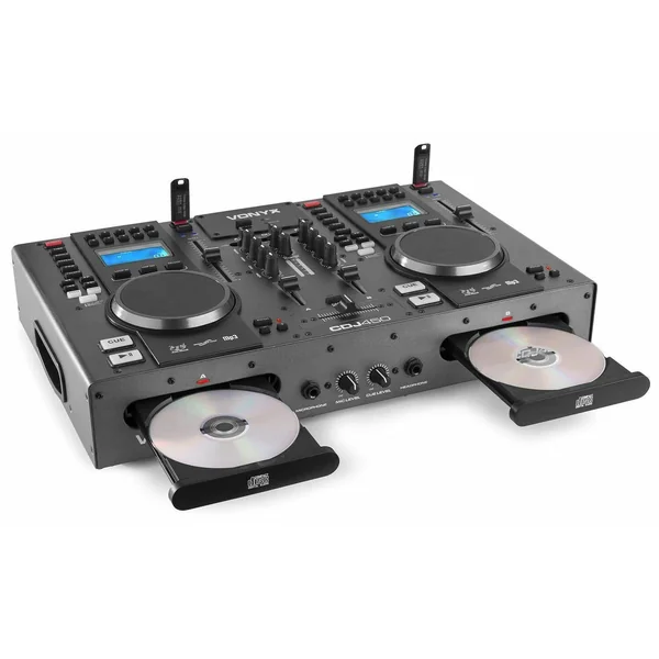 Vonyx CDJ450 - Double Lecteur CD/MP3/USB/Mixeur avec Bluetooth