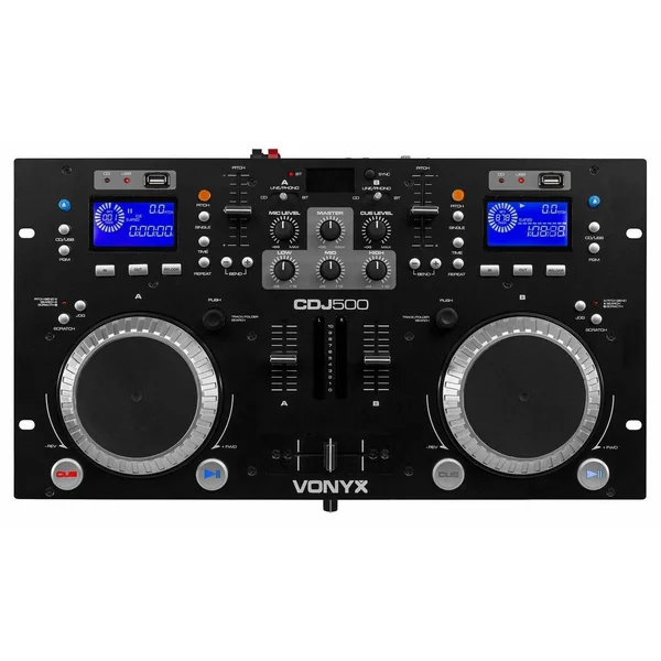 Vonyx CDJ500 - Double Lecteur CD/MP3/USB/Mixeur avec Bluetooth