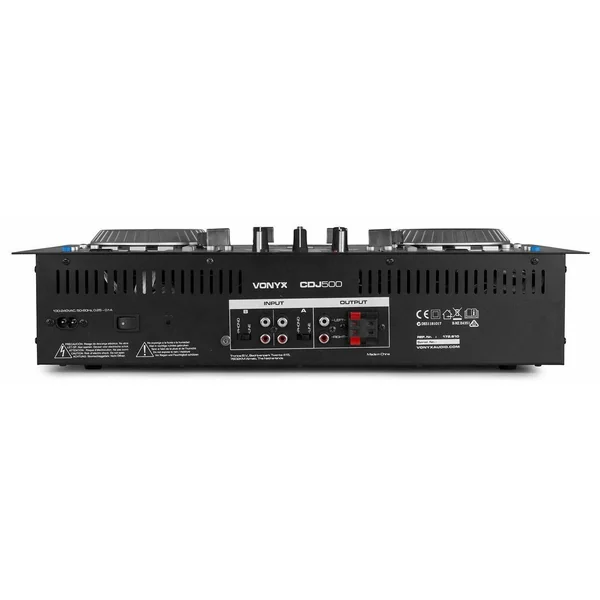 Vonyx CDJ500 - Double Lecteur CD/MP3/USB/Mixeur avec Bluetooth