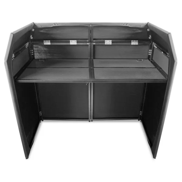 Vonyx DB3 Pro Stand DJ Dépliable 4 Panneaux avec Sacoches de Transport - 150 cm