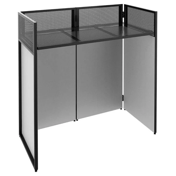 Vonyx DB4 Pro Stand DJ Repliable 4 Panneaux avec Structure, Toiles et Sacoches - 110 cm