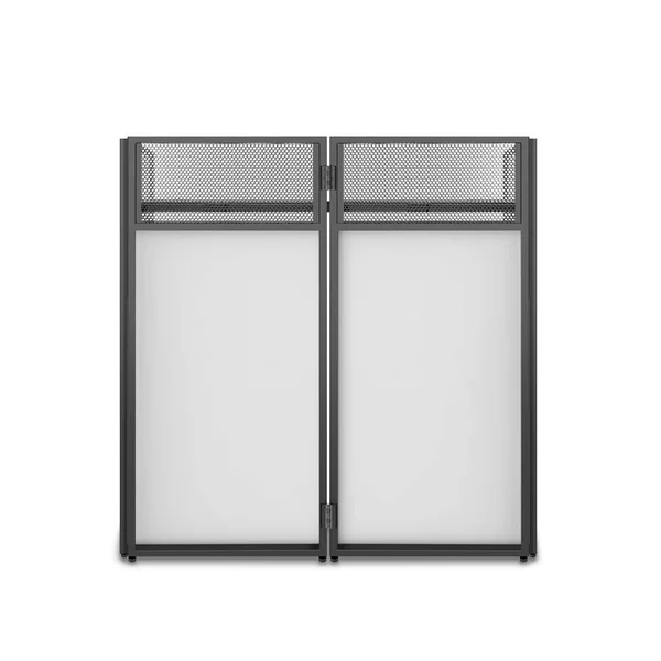 Vonyx DB4 Pro Stand DJ Repliable 4 Panneaux avec Structure, Toiles et Sacoches - 110 cm
