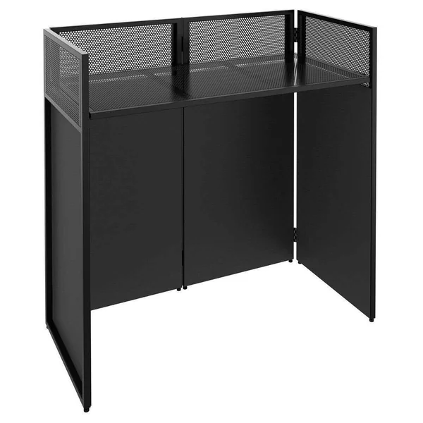 Vonyx DB4 Pro Stand DJ Repliable 4 Panneaux avec Structure, Toiles et Sacoches - 110 cm
