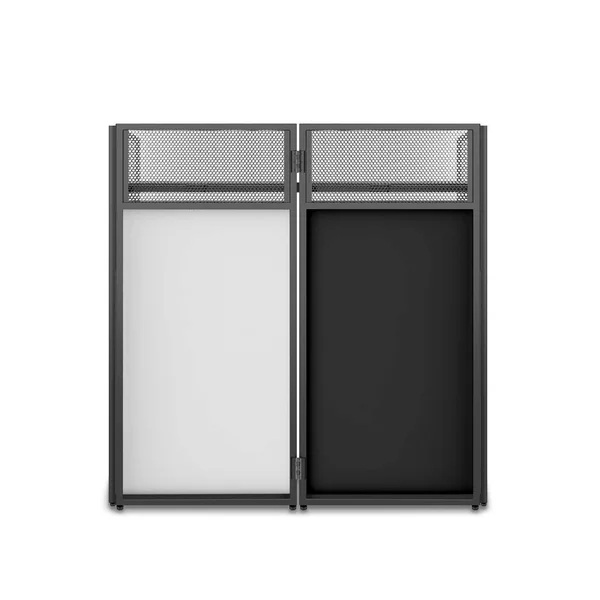 Vonyx DB4 Pro Stand DJ Repliable 4 Panneaux avec Structure, Toiles et Sacoches - 110 cm