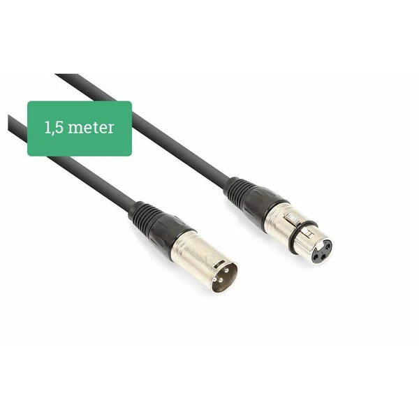 Vonyx DMX Cordon DMX XLR Mâle/XLR Femelle - 1,5m