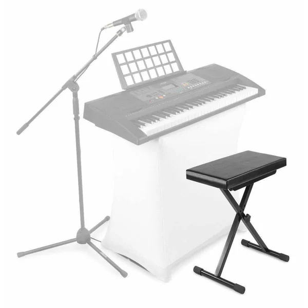 Vonyx KBB10 - Banc Pliable pour Clavier et Piano - 3 Réglages de Hauteur