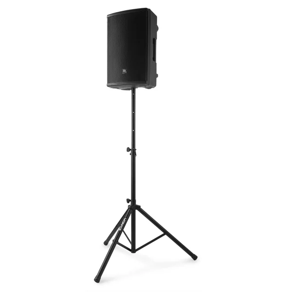 Vonyx LS01 - Pied d'Enceinte Réglable, Hauteur 110 à 175 cm - Noir, Charge Maximale 30 kg