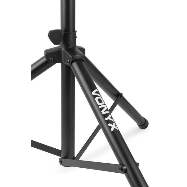 Vonyx LS01 - Pied d'Enceinte Réglable, Hauteur 110 à 175 cm - Noir, Charge Maximale 30 kg