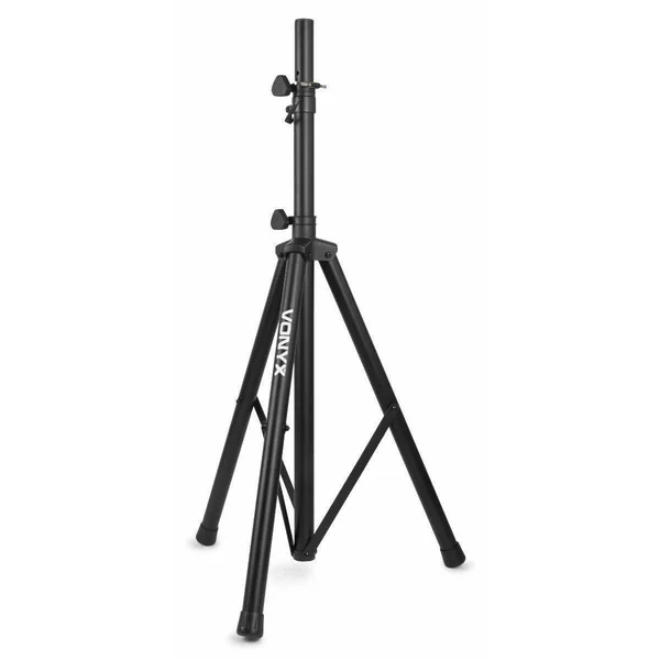Vonyx LS01 - Pied d'Enceinte Réglable, Hauteur 110 à 175 cm - Noir, Charge Maximale 30 kg