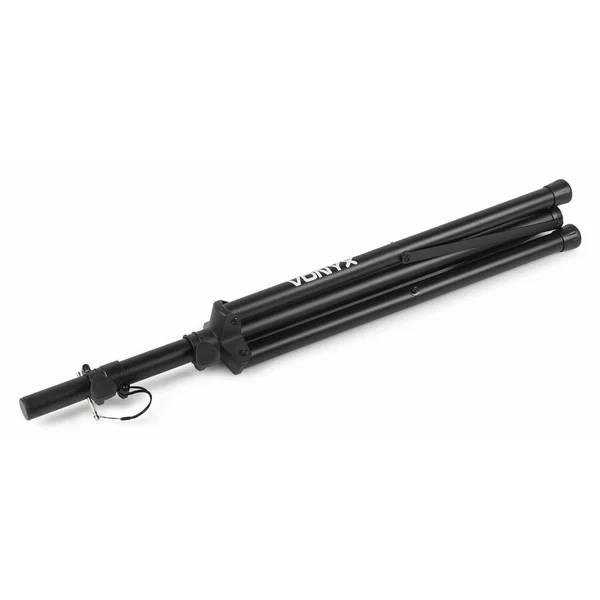 Vonyx LS01 - Pied d'Enceinte Réglable, Hauteur 110 à 175 cm - Noir, Charge Maximale 30 kg