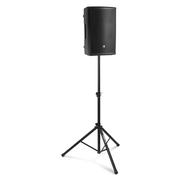 Vonyx LS01 - Pied d'Enceinte Réglable, Hauteur 110 à 175 cm - Noir, Charge Maximale 30 kg
