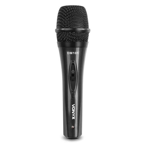 Vonyx MS10K - Microphone Vocal avec Pied de Microphone Réglable en Hauteur