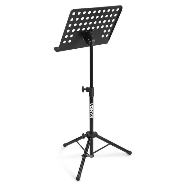 Vonyx MSS01 - Pupitre Réglable, 3 Pieds, Robuste, Inclinable et Léger