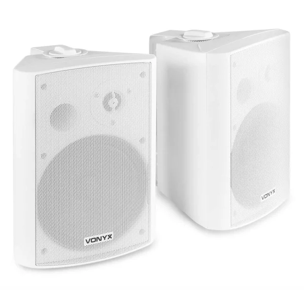 Vonyx ODS65W - Enceintes 2 Voies 120 Watts - Blanc