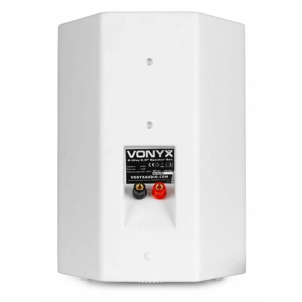 Vonyx ODS65W - Enceintes 2 Voies 120 Watts - Blanc