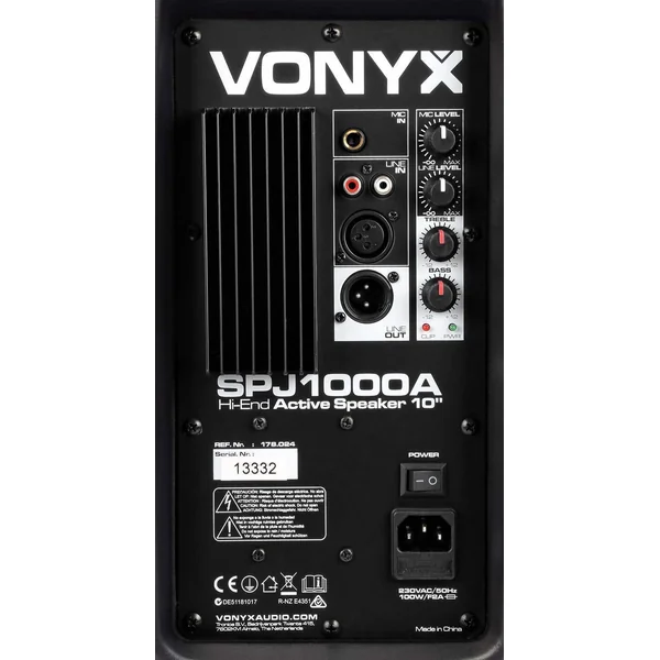 Vonyx SPJ-1000AD - Enceinte Active 10" 400 Watts