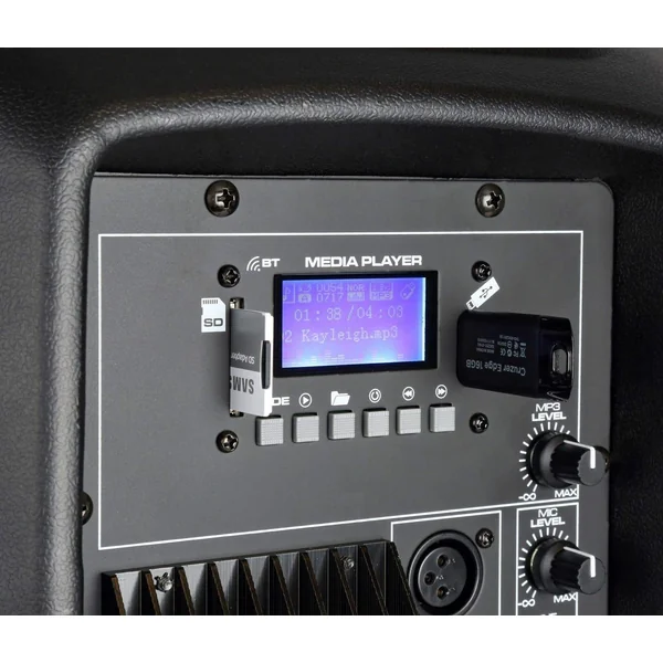 Vonyx SPJ-1200ABT - Enceinte Active 600 Watts avec Bluetooth