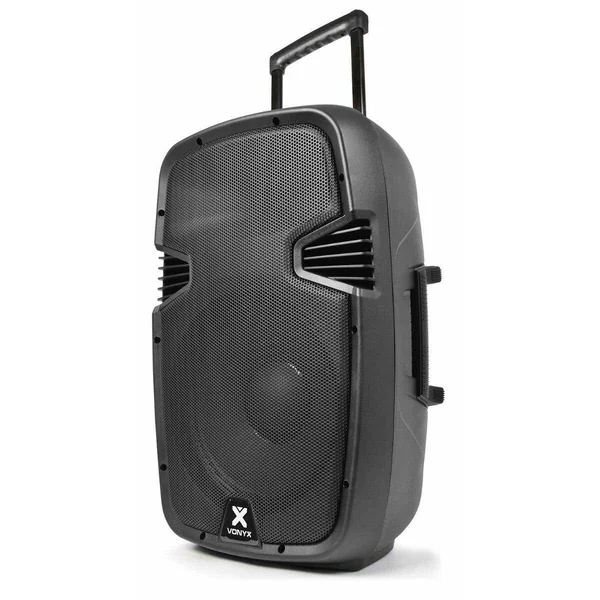 Vonyx SPJ-PA912 Enceinte Sono Portable avec Micros sans Fil - 500W