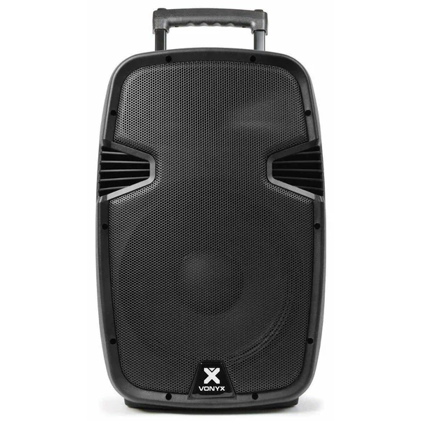 Vonyx SPJ-PA912 Enceinte Sono Portable avec Micros sans Fil - 500W
