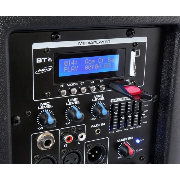 Vonyx SPX-PA921 - Enceinte Sono avec Deux Micros UHF, 1000W, BT/USB/SD/MP3